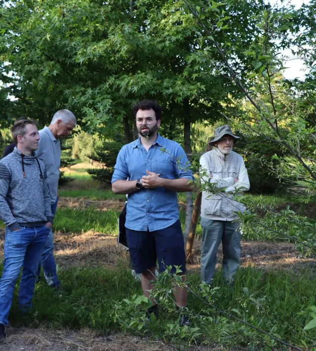 Ben Verlinden geeft uitleg bij hun klimaatadaptief asoortiment